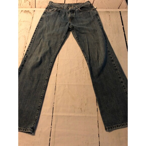 Lucky Brand Women's Jeans Low Rise East Fit Flare Leg Distressed Size 4 X 31 - Picture 2 of 9